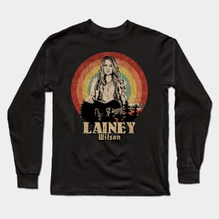 Retro Sunset Lainey Wilson Long Sleeve T-Shirt